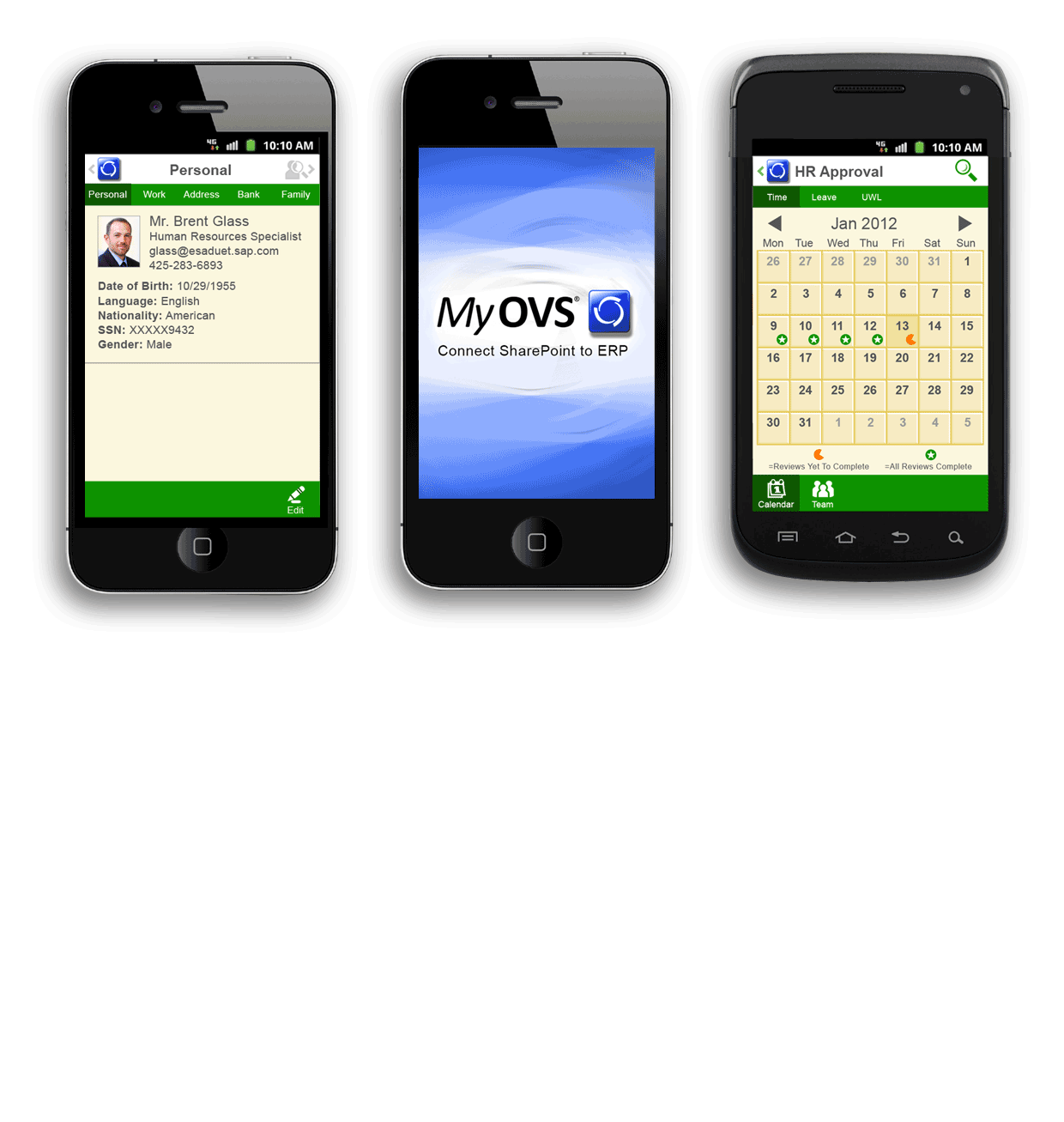 MyOVS mobile app animation