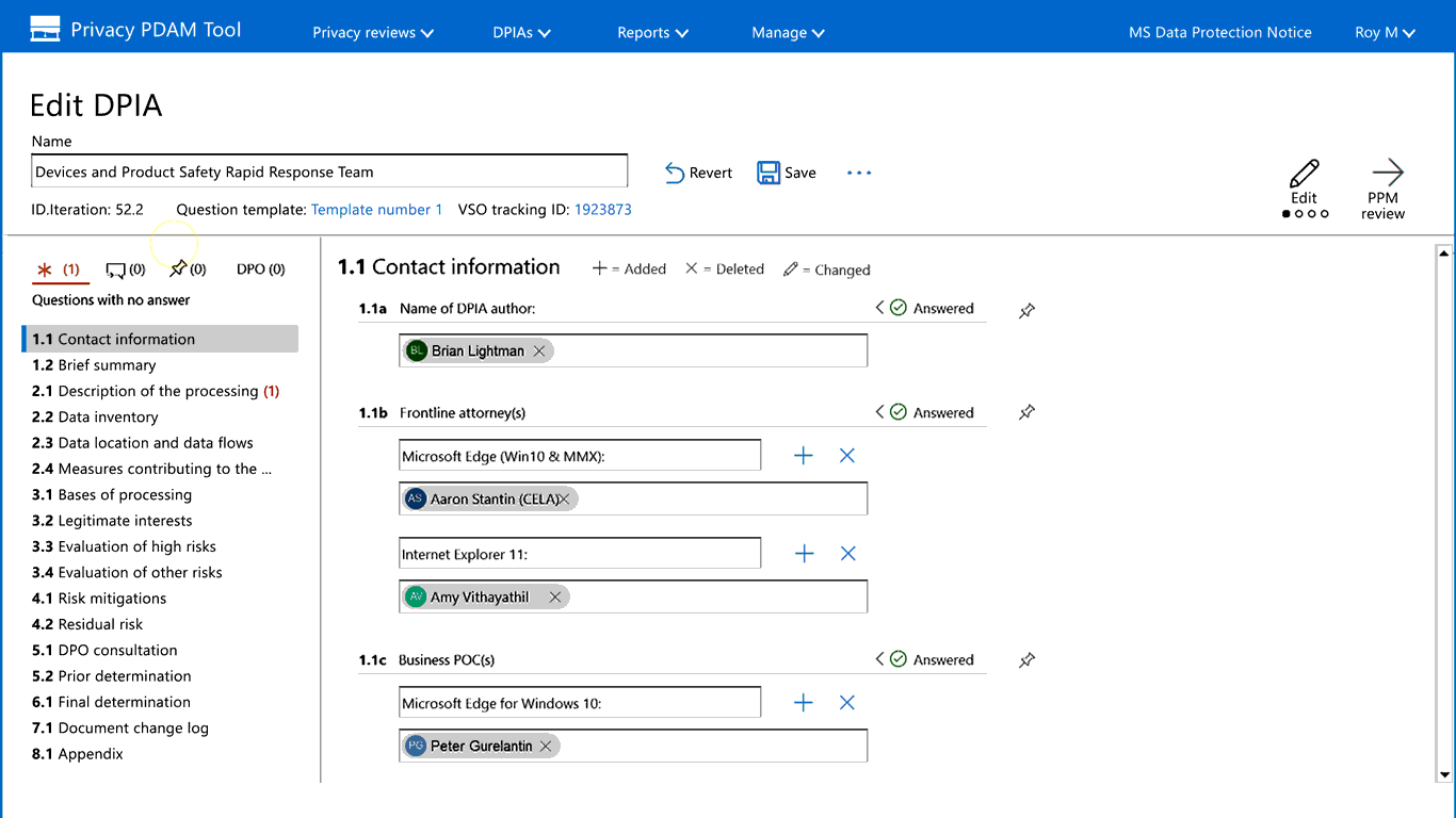 Privacy compliance tool animation