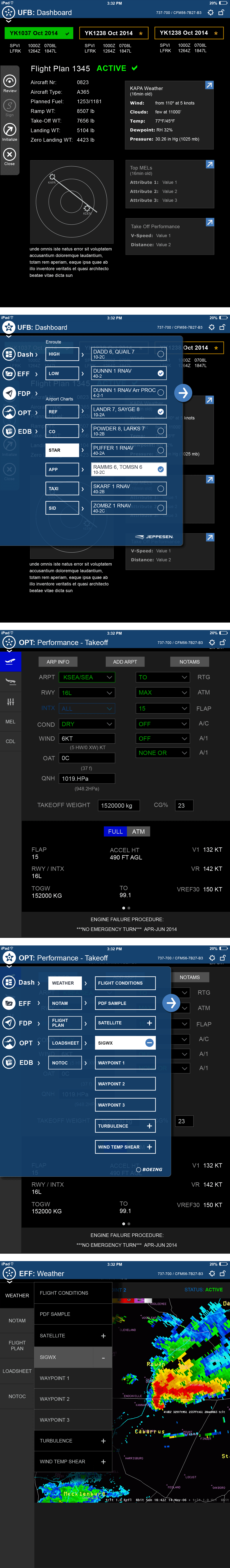 Boeing Tablet App Mock