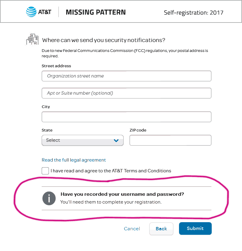 Missing pattern image