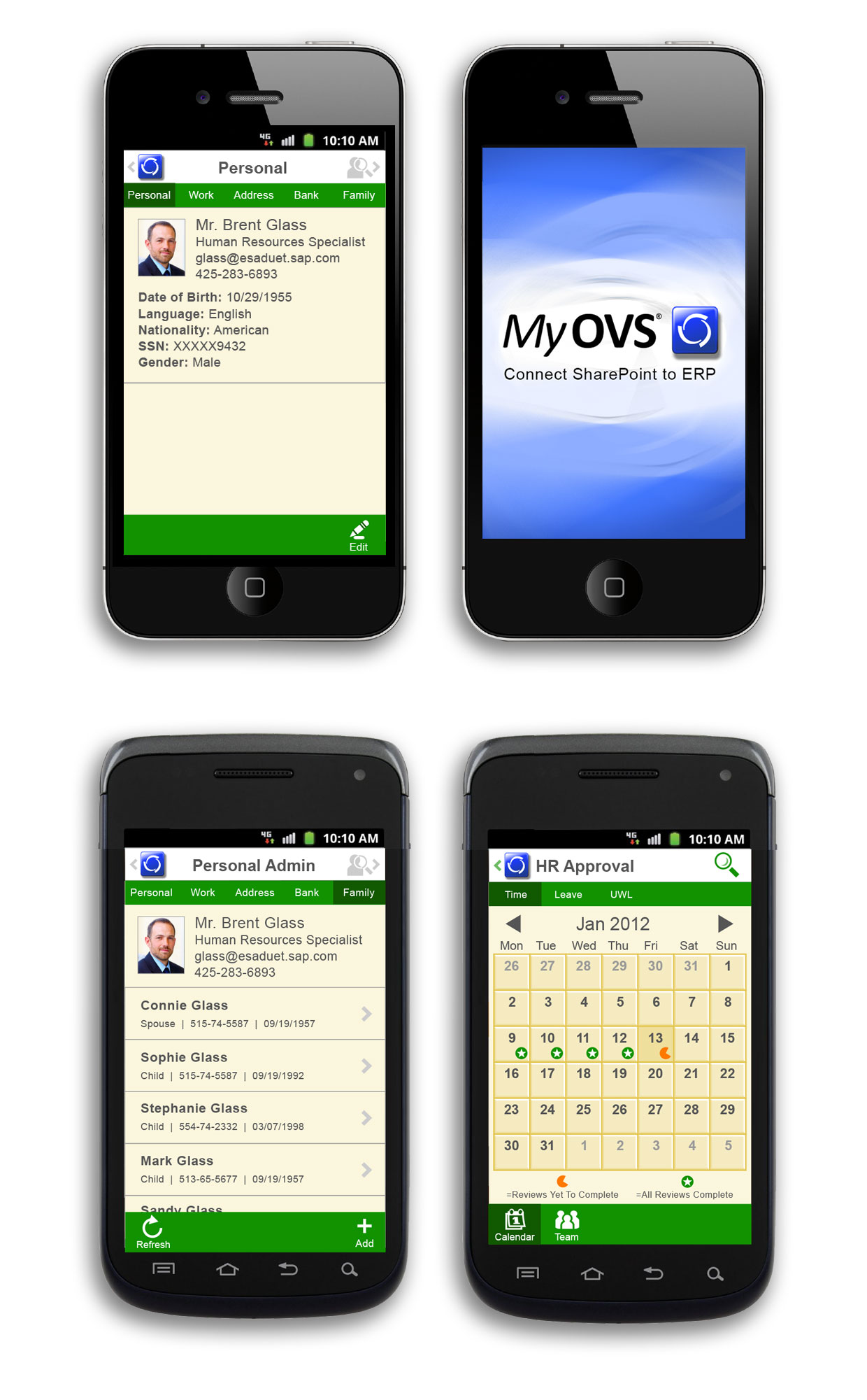 MyOVS mobile app animation
